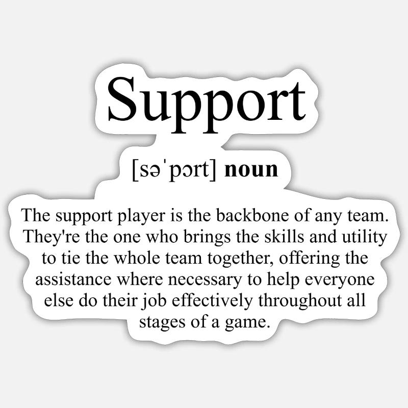 Support Definition Dictionary Sticker size S (10 x 10 cm)
