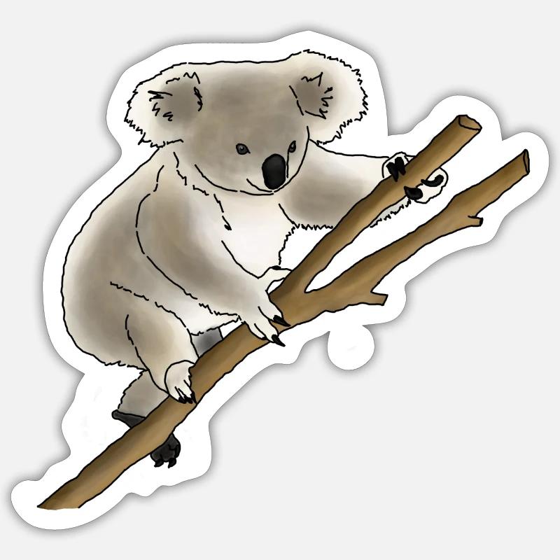 Koala bear Sticker size S (10 x 10 cm)