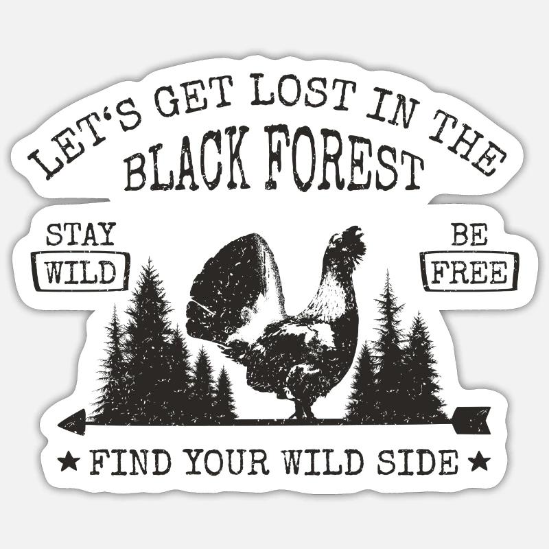 Permet de se perdre - Sticker taille S (10 x 10 cm) - blanc mat
