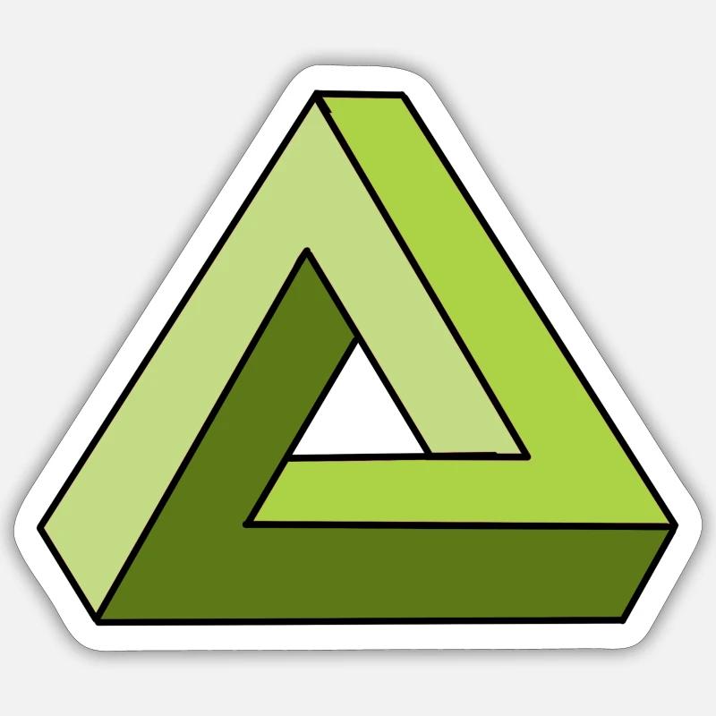 infinity infinity triangle cool gift Sticker size S (10 x 10 cm)