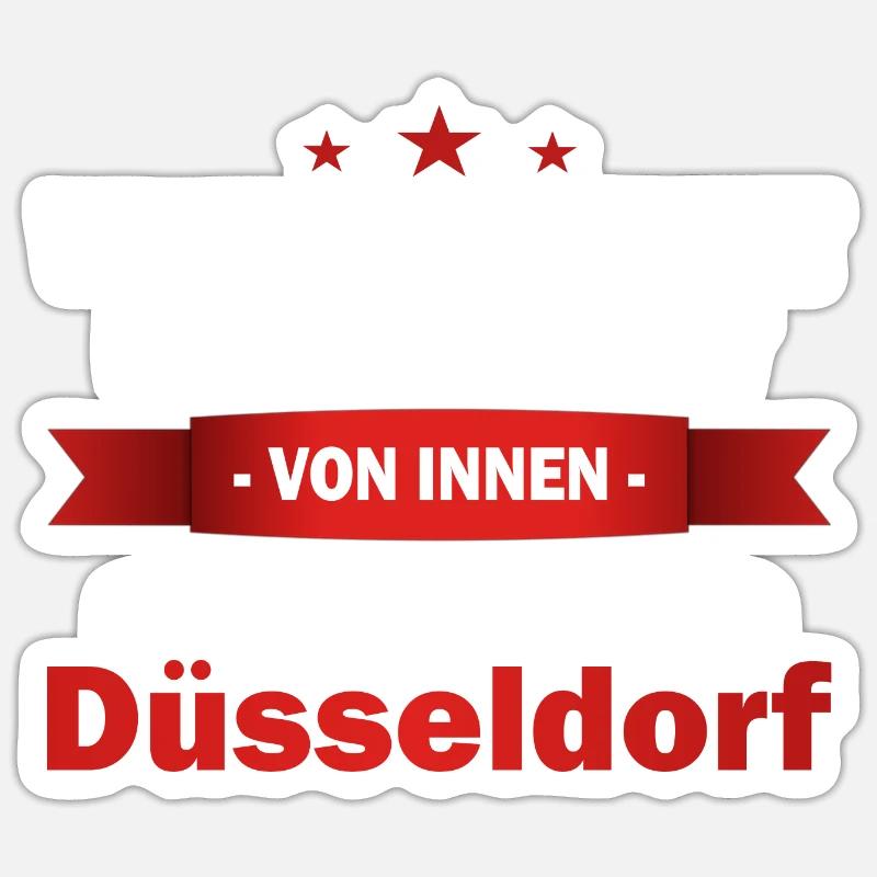 Düsseldorf TShirt Sticker Größe S (10 x 10 cm)