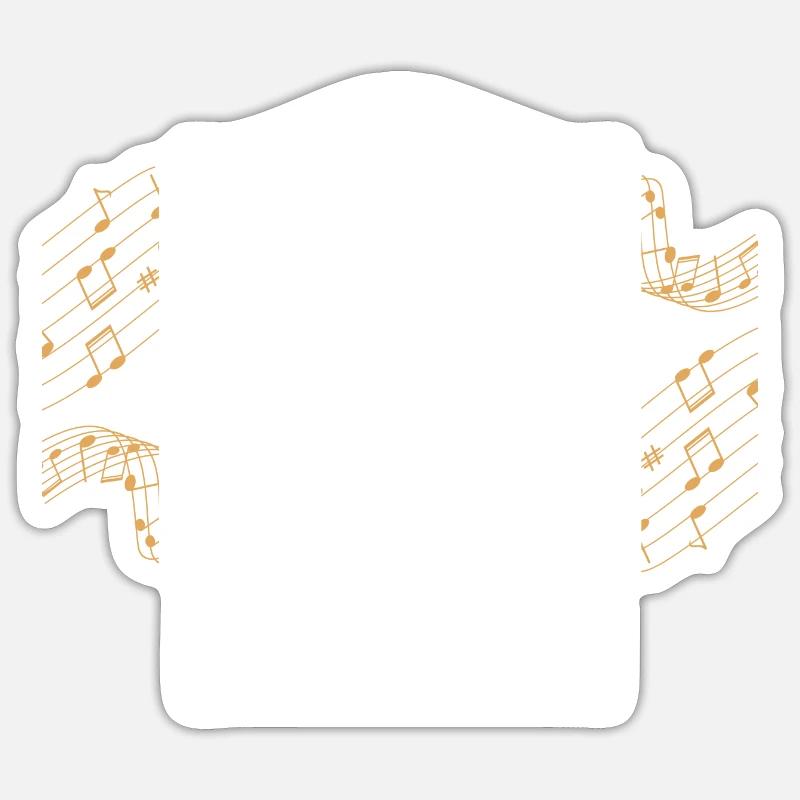 Orgel - Sticker taille S (10 x 10 cm) - blanc mat