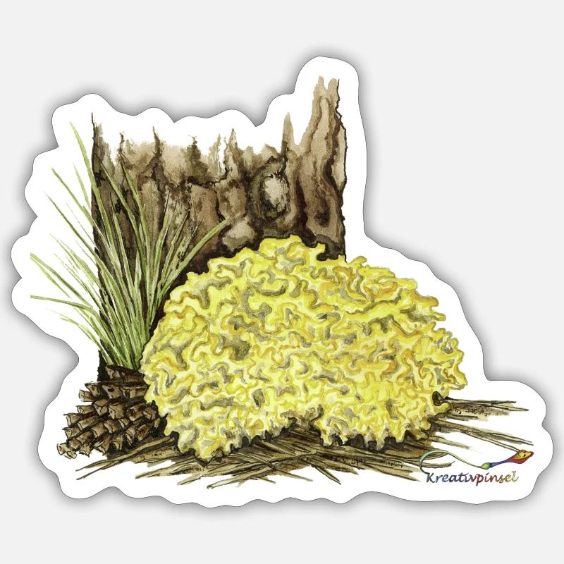 Krause Glucke - Sticker taille S (10 x 10 cm) - blanc mat