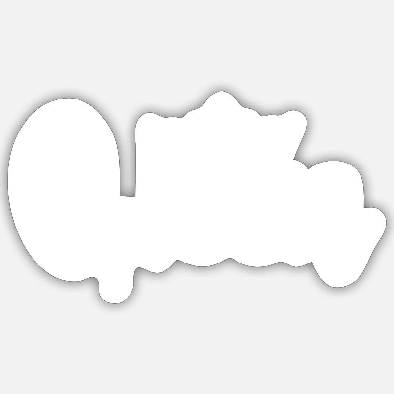 Queen Mama - Sticker Größe S (10 x 10 cm) - Mattweiß