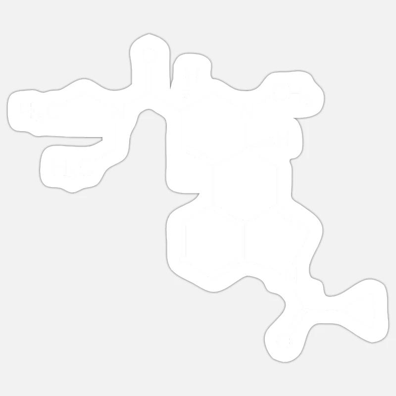LSD Chemical Structure | Chemistry Study Teaching Sticker size S (10 x 10 cm)