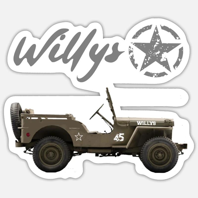 Willy's Star Sticker size S (10 x 10 cm)