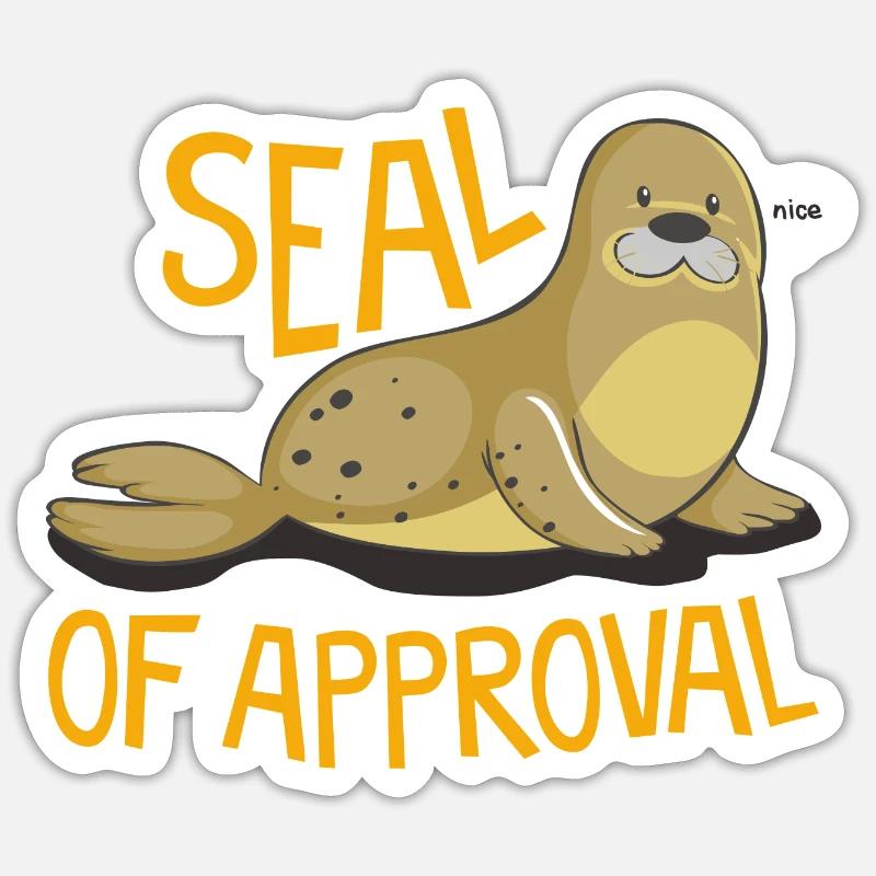 Phoque Sticker taille S (10 x 10 cm)