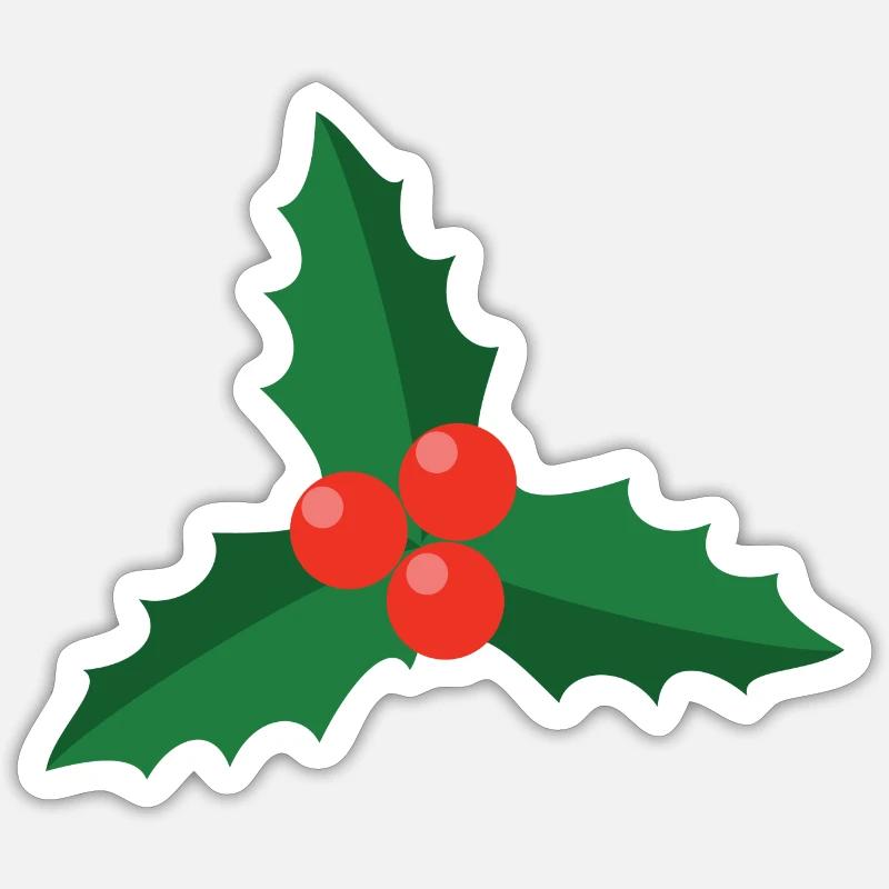 Branche du gui Sticker taille S (10 x 10 cm)