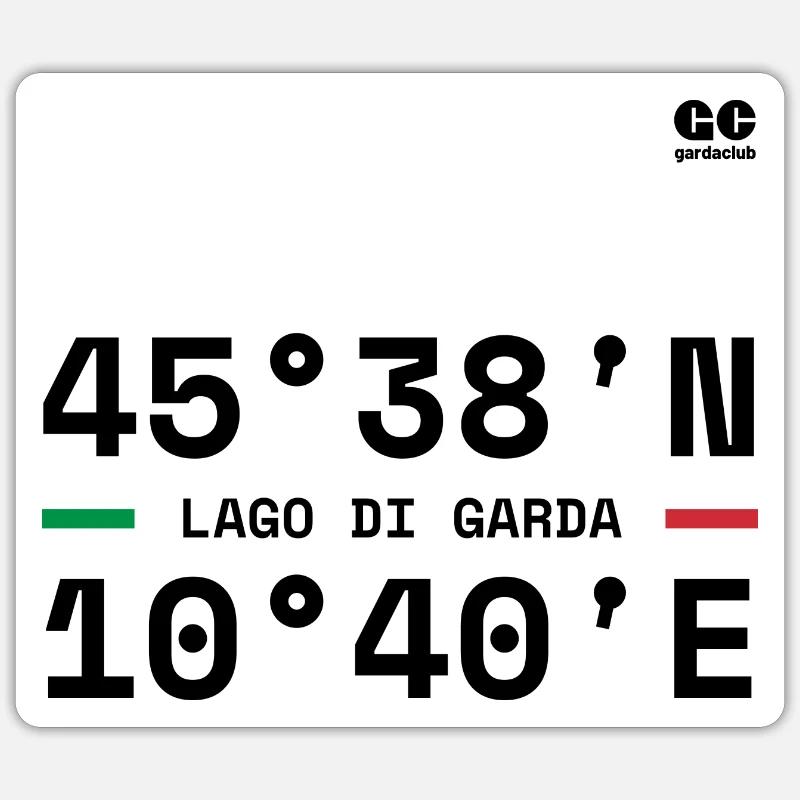 Coordinate - Sticker formato S (10 x 10 cm) - bianco opaco