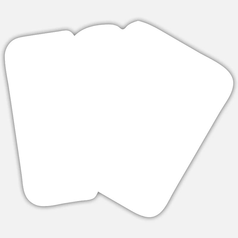 playing cards - Sticker size S (10 x 10 cm) - white matte