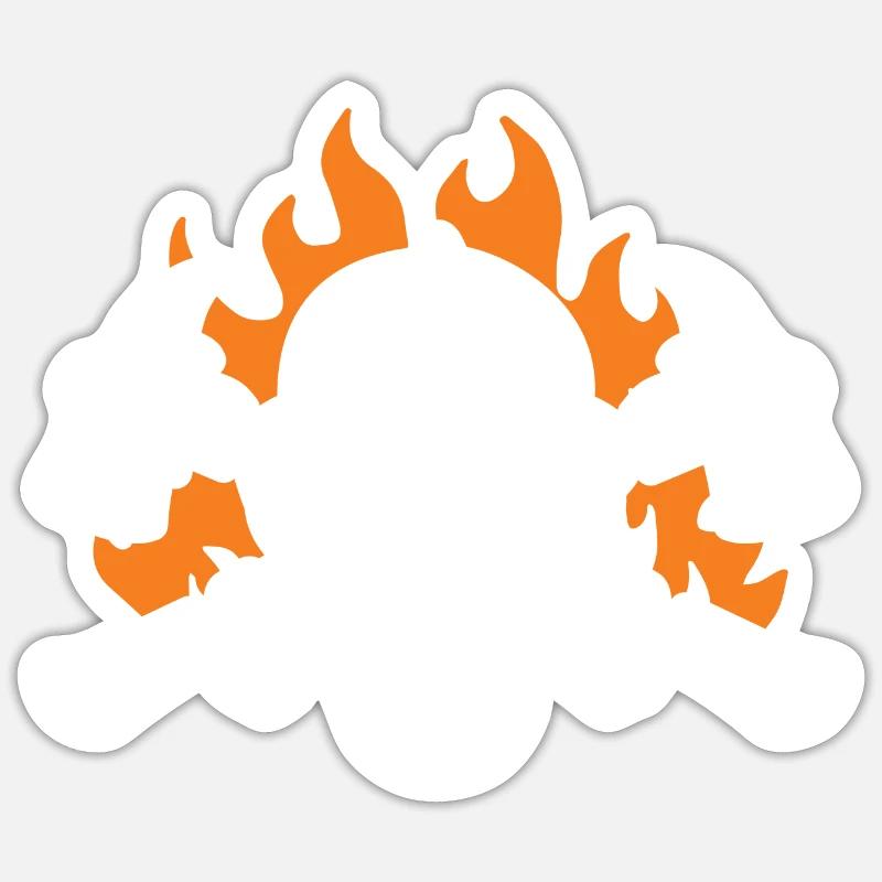 fire brigade - Sticker size S (10 x 10 cm) - white matte