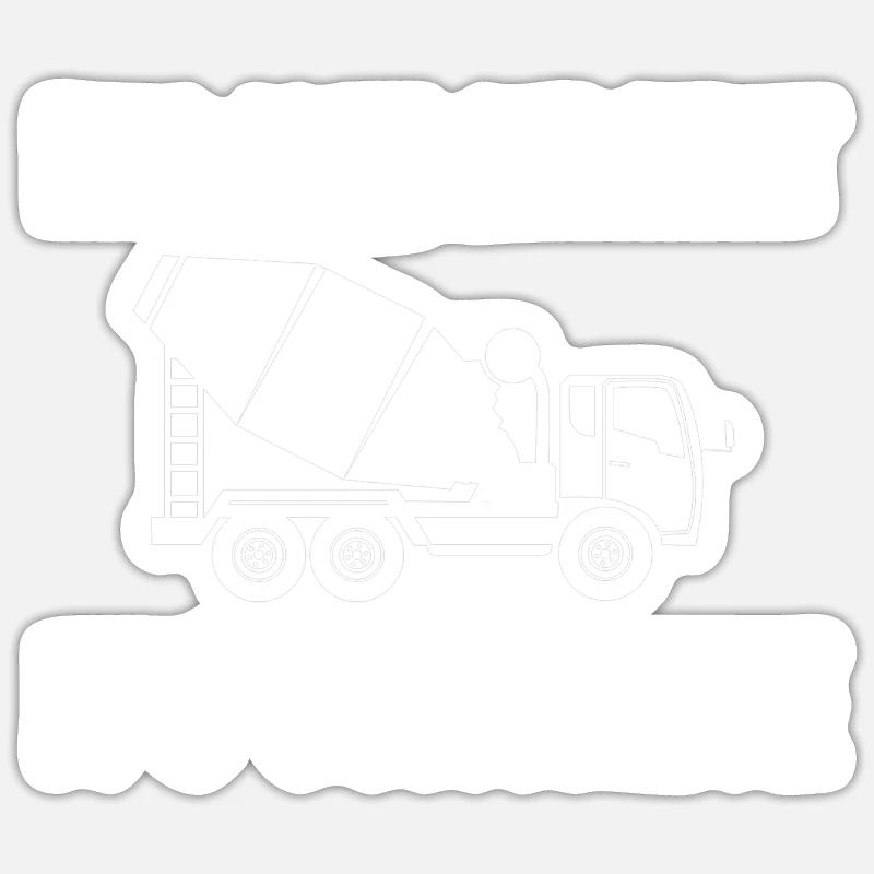 It's Not Cement, It's Concrete Sticker size S (10 x 10 cm)
