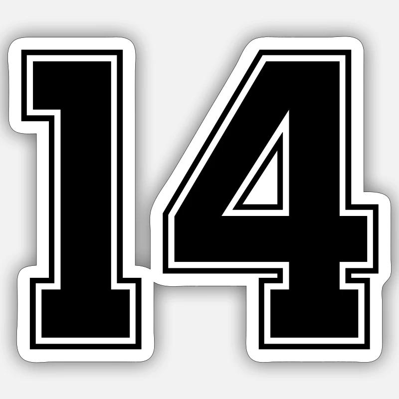 14 - Sticker taille S (10 x 10 cm) - blanc mat