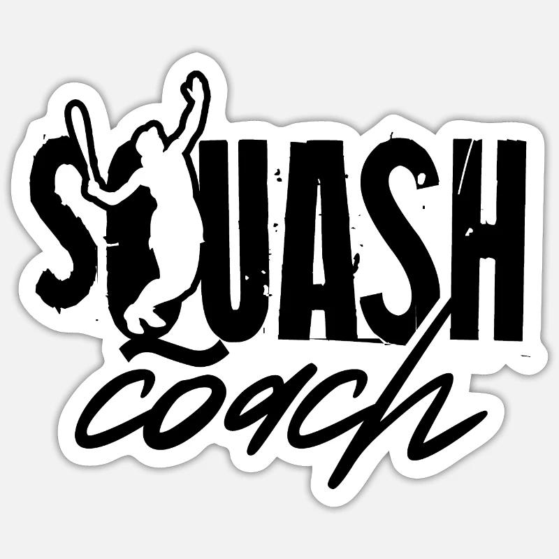 Squash Coach Squash Player Squashball Player Sticker size S (10 x 10 cm)