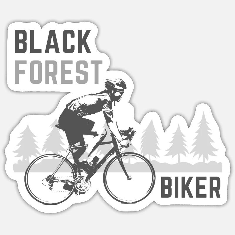 Mountain bikers Sticker size S (10 x 10 cm)
