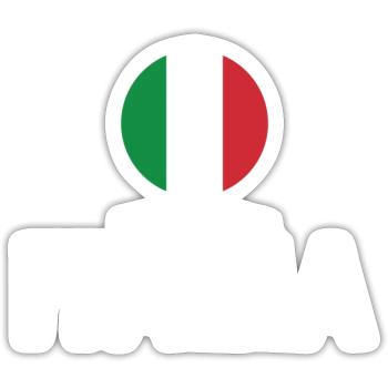 Italia 2020 Italy Football Team 2021 - Sticker size S (10 x 10 cm) - white matte - Front