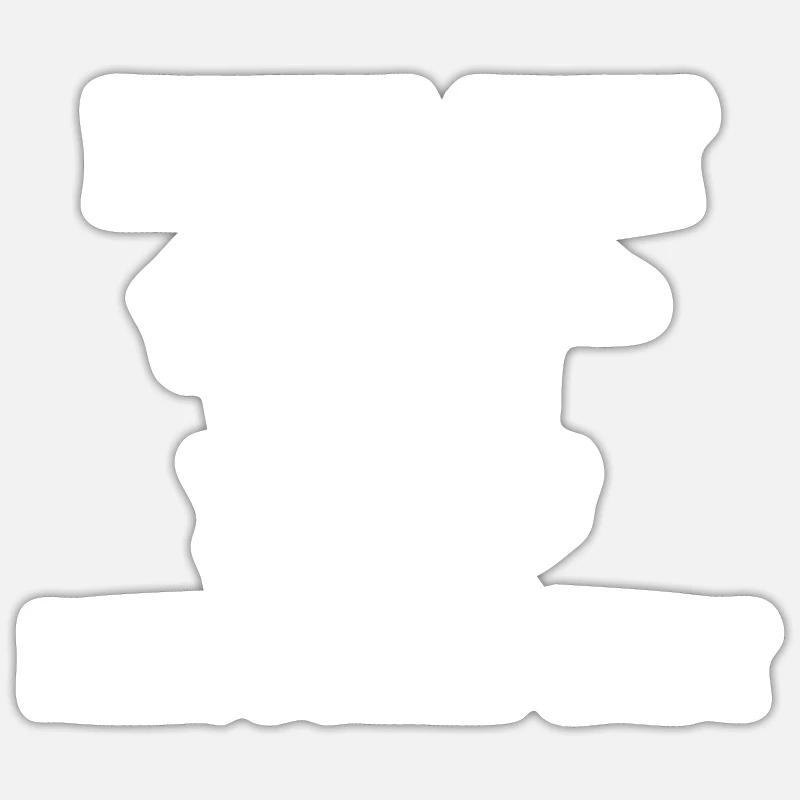 Pferd - Sticker Größe S (10 x 10 cm) - Mattweiß