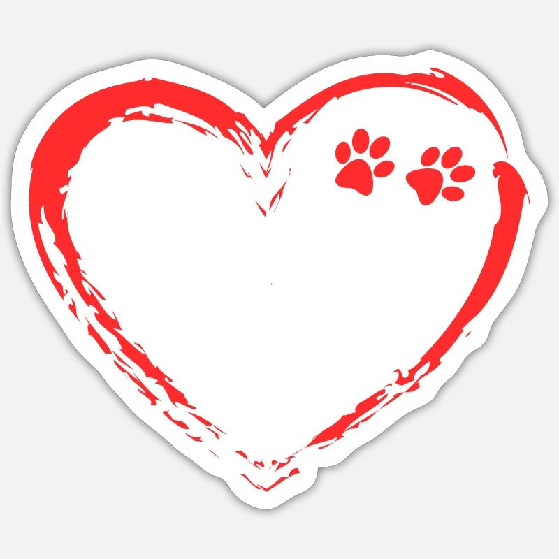 Mon chien et moi Sticker taille S (10 x 10 cm)