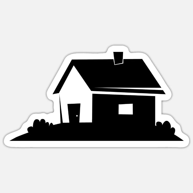 Maison Sticker taille S (10 x 10 cm)