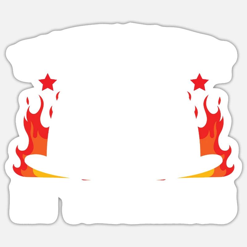 Pompier en formation Sticker taille S (10 x 10 cm)