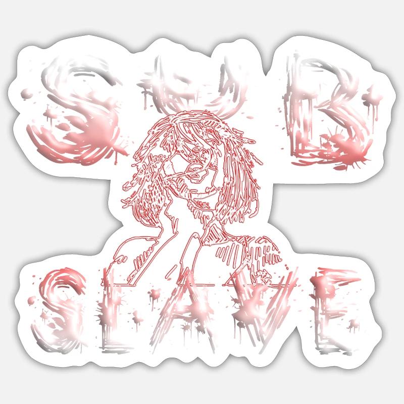 SUB SLAVE - BDSM Sticker size S (10 x 10 cm)
