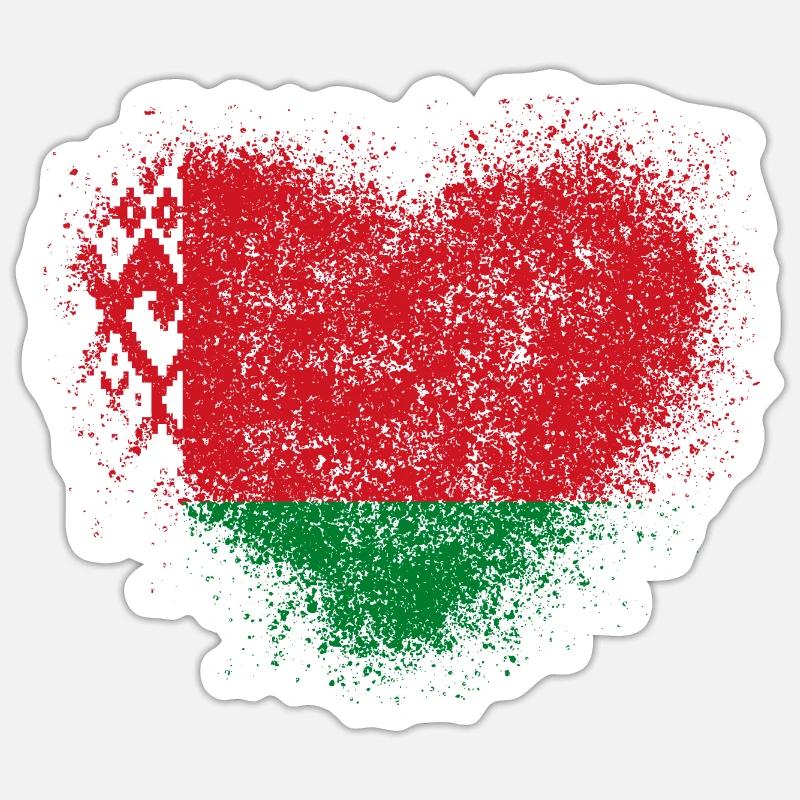 Belarus - Sticker size S (10 x 10 cm) - white matte