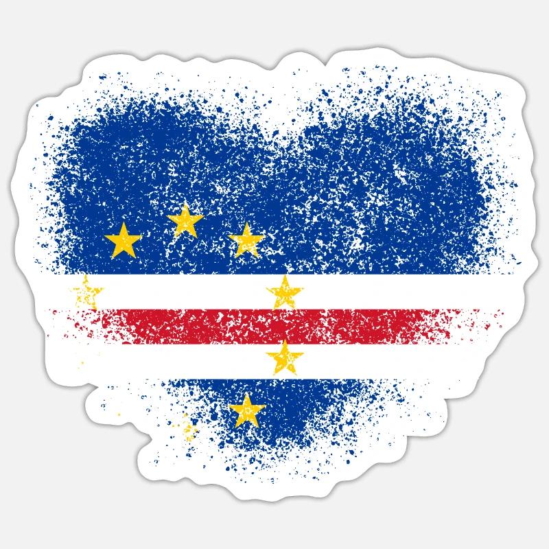 Cape Verde - Sticker size S (10 x 10 cm) - white matte