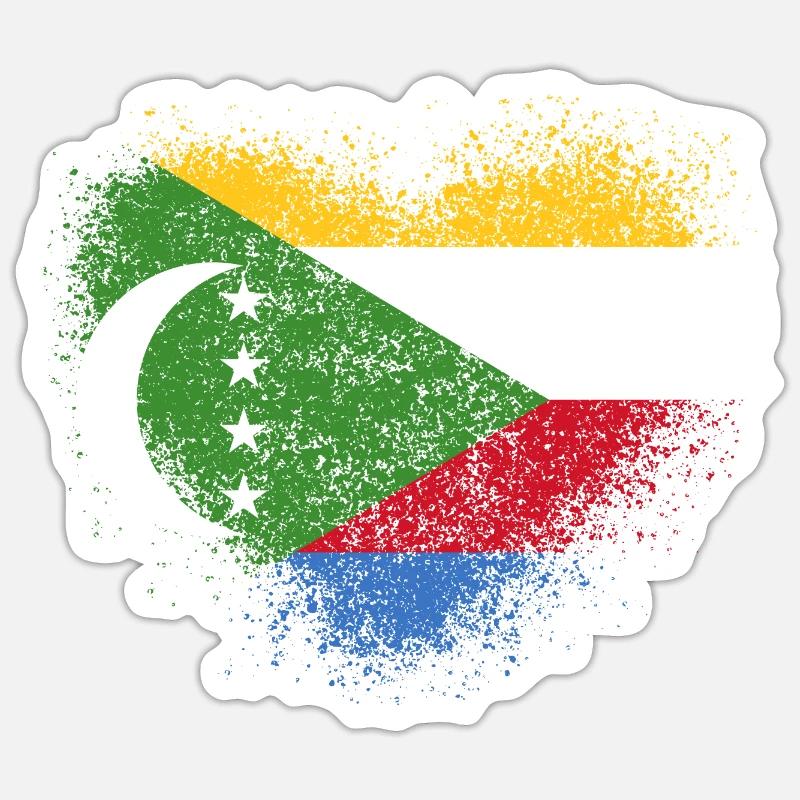 Comores Sticker taille S (10 x 10 cm)