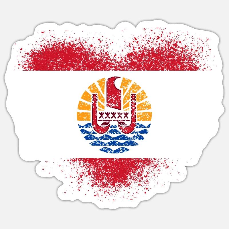 French Polynesia Sticker size S (10 x 10 cm)
