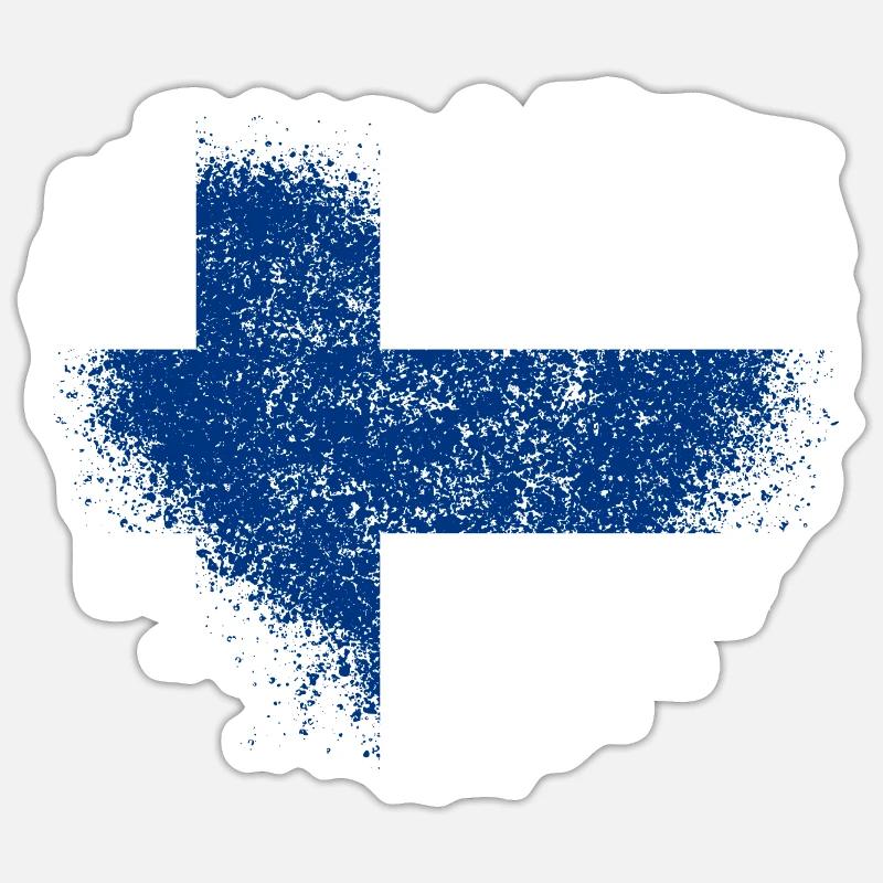 Finnland Sticker Größe S (10 x 10 cm)