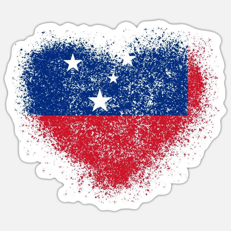 Samoa - Sticker size S (10 x 10 cm) - white matte