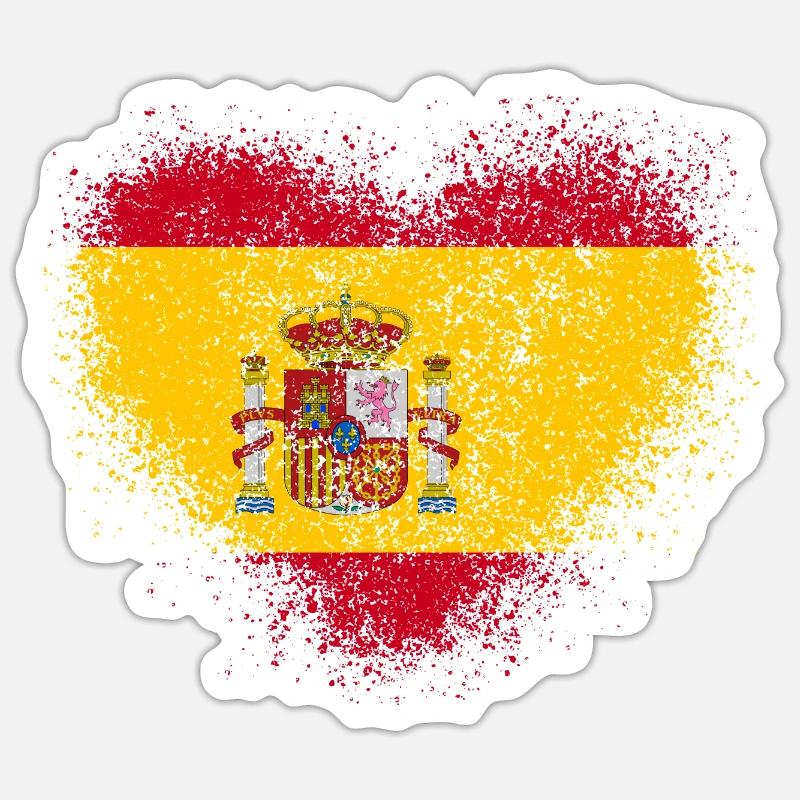 Spain - Sticker size S (10 x 10 cm) - white matte
