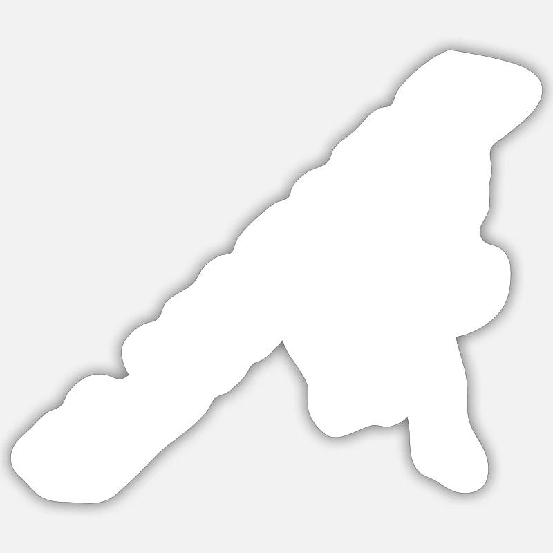 Climbing - Sticker taille S (10 x 10 cm) - blanc mat