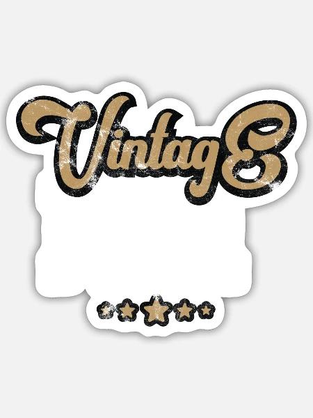 1981 Geburtsjahr Vintage - Sticker Größe S (10 x 10 cm) - Mattweiß