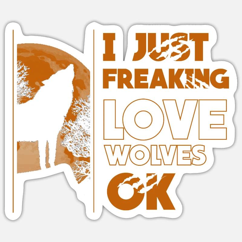 Wolf Sticker size S (10 x 10 cm)