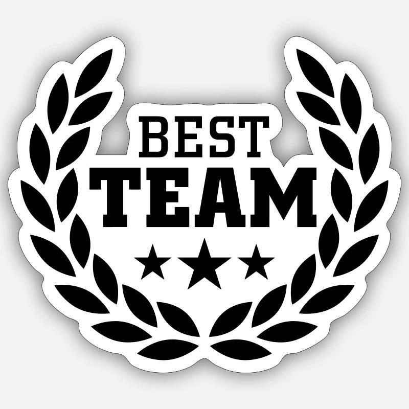 Best Team Sticker size S (10 x 10 cm)