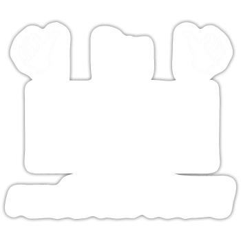 Herren der Michi an macht das schon! Lustiger - Sticker Größe S (10 x 10 cm) - Mattweiß - Vorne