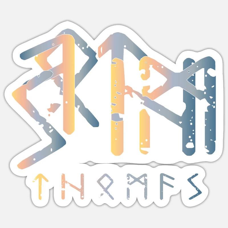 Thomas - Binderune - Name Rune - Sticker size S (10 x 10 cm) - white matte