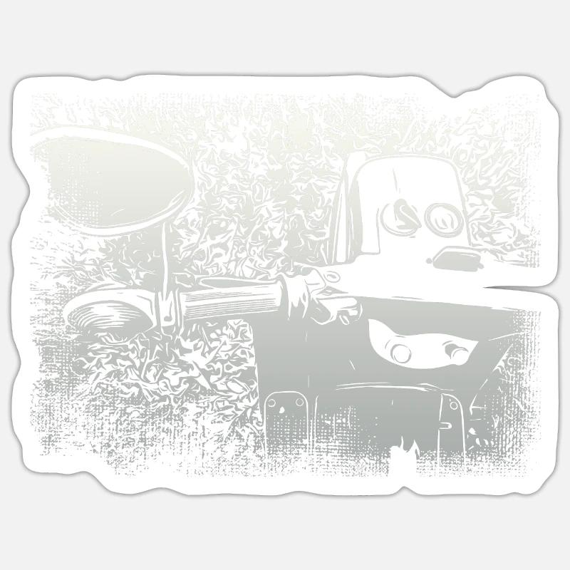 Hirondelle simson KR51 - Sticker taille S (10 x 10 cm) - blanc mat