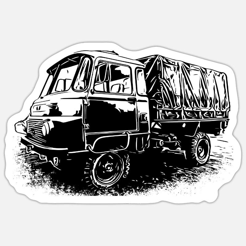 Robur LO 2002 A - Sticker size S (10 x 10 cm) - white matte
