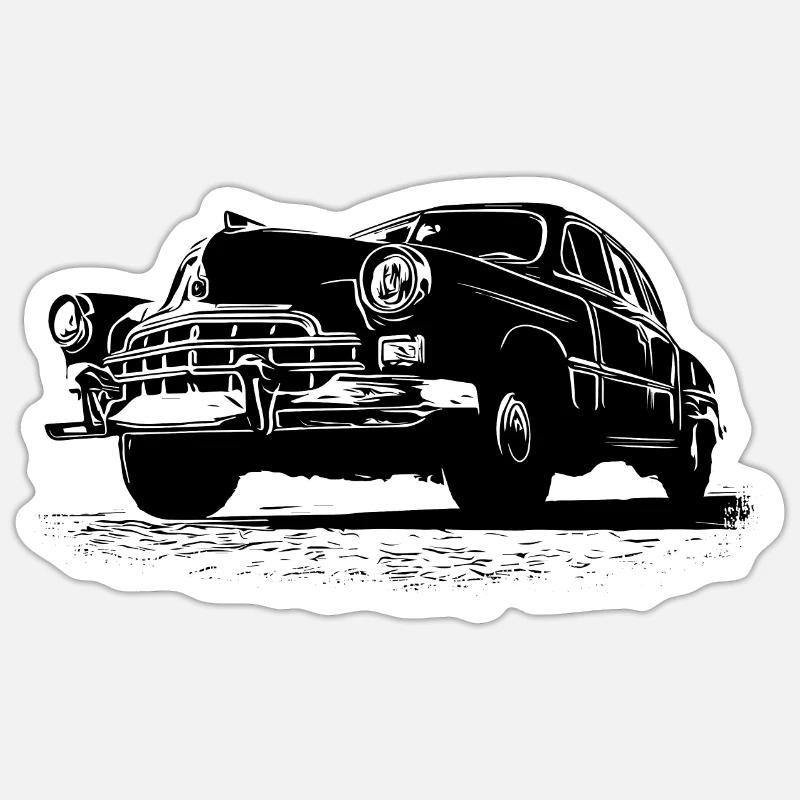 GAZ 12 PIÈCES - Sticker taille S (10 x 10 cm) - blanc mat