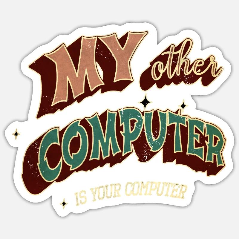 hacking coding hacking hack out glitch present Sticker Größe S (10 x 10 cm)