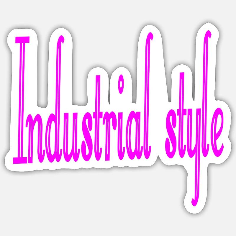 Style industriel Sticker taille S (10 x 10 cm)