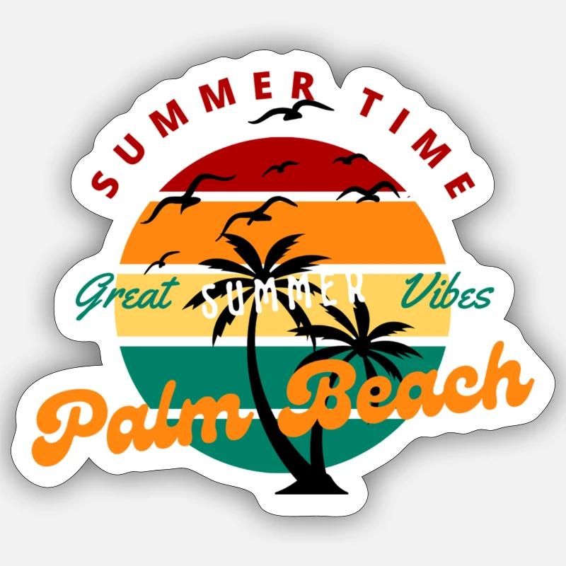 Great Summer - Sticker Größe S (10 x 10 cm) - Mattweiß
