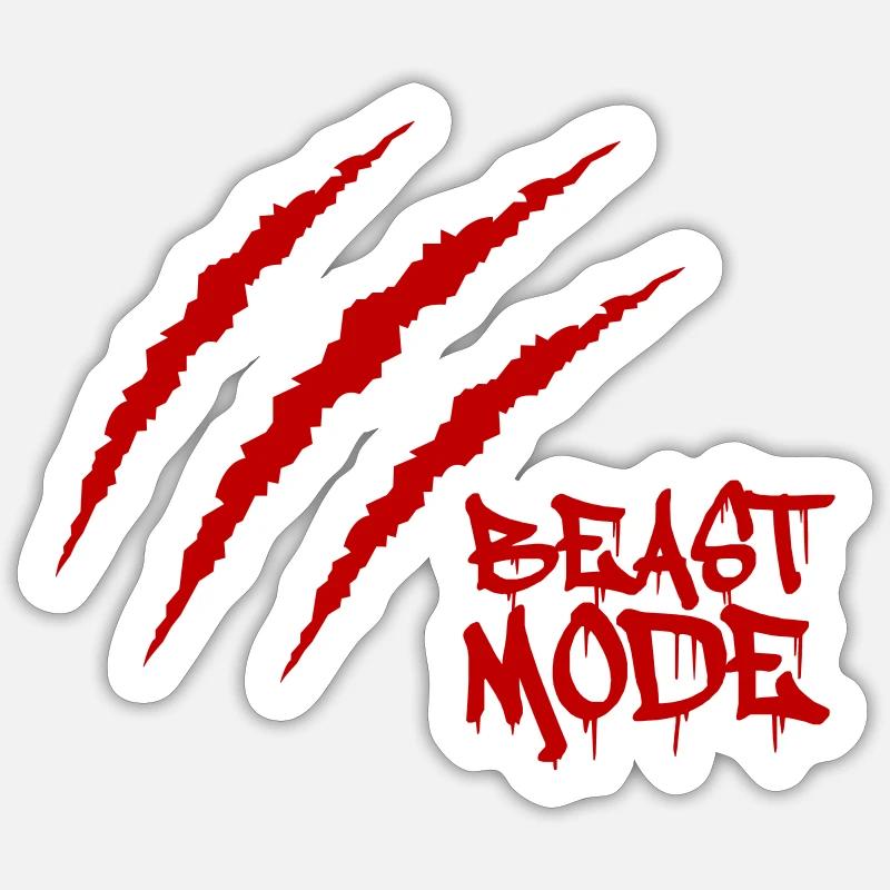 Scars Beast Sticker size S (10 x 10 cm)