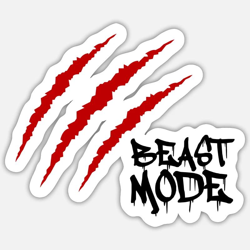 Cicatrices Bête Sticker taille S (10 x 10 cm)