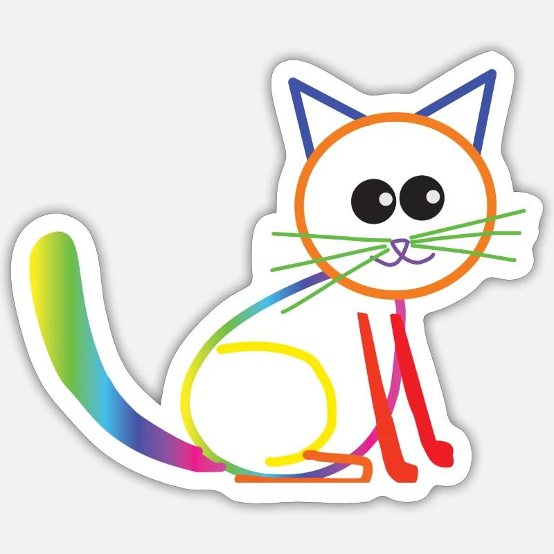 Cat Sara Sticker size S (10 x 10 cm)