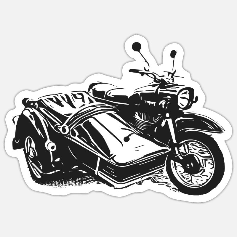 Simson Schwalbe Duo - Sticker Größe S (10 x 10 cm) - Mattweiß