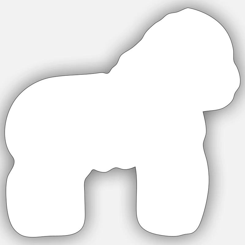 Gorille - Sticker taille S (10 x 10 cm) - blanc mat