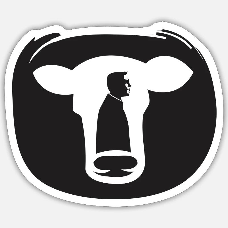 vache Sticker taille S (10 x 10 cm)